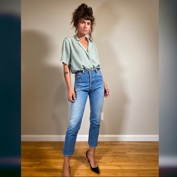 Re/Done | Jeans | Redone Levis High Rise Ankle Crop 23 Vintage | Poshmark